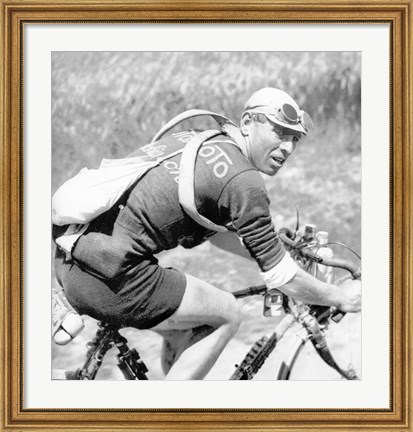 Framed Lucien Buysse in de Tour de France 1926 Print