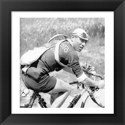 Framed Lucien Buysse in de Tour de France 1926 Print