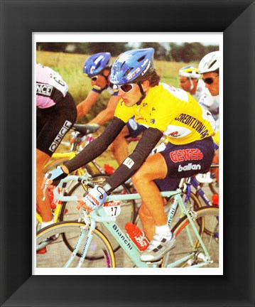 Framed Yvan Gotti  Tour de France 1995 Print