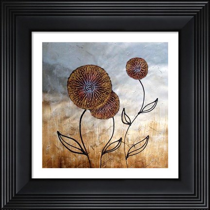 Framed Flowers in the Field Print