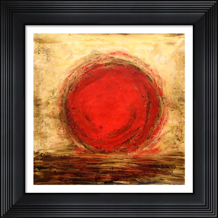 Framed Red Sun Print