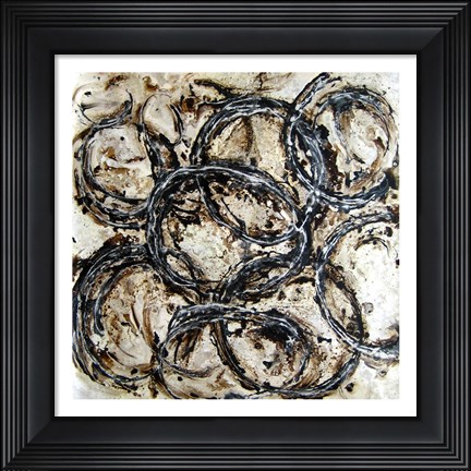 Framed Abstract Circles II Print
