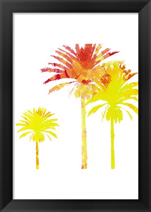 Framed Sunny Palm I Print