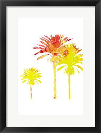 Framed Sunny Palm I Print