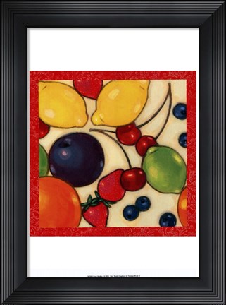 Framed Fruit Medley I Print
