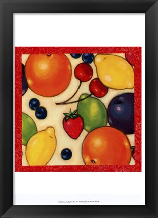 Framed Fruit Medley II Print