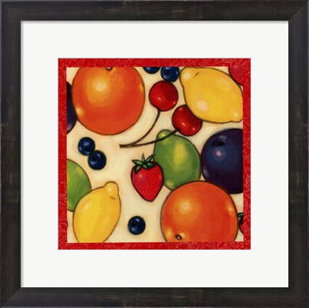 Framed Fruit Medley II Print