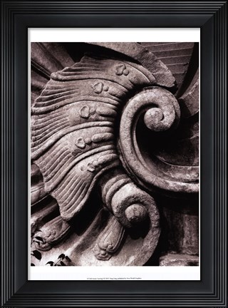 Framed Stone Carving I Print