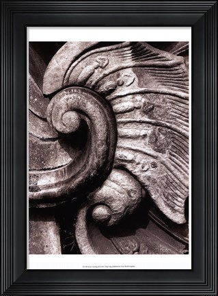Framed Stone Carving II Print