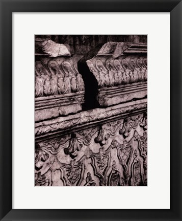 Framed Stone Carving III Print