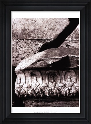 Framed Stone Carving IV Print
