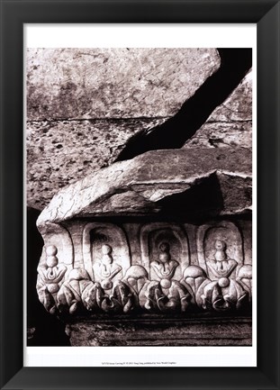 Framed Stone Carving IV Print