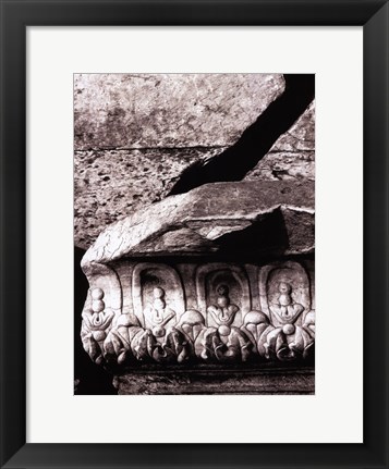 Framed Stone Carving IV Print