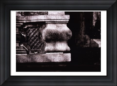 Framed Stone Carving VI Print
