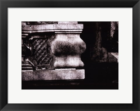 Framed Stone Carving VI Print