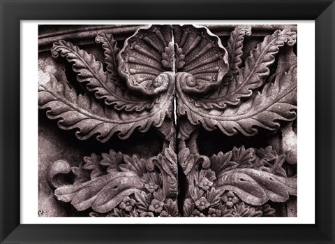 Framed Stone Carving VIII Print