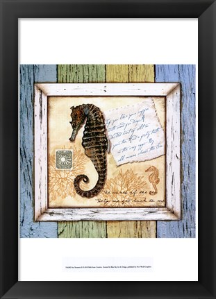 Framed Sea Treasures X Print