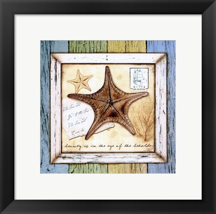 Framed Sea Treasures XII Print