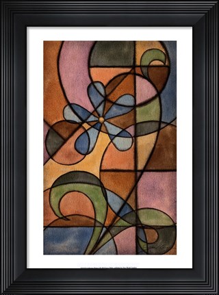 Framed Craftsman Flower I Print