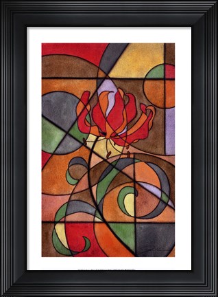 Framed Craftsman Flower IV Print