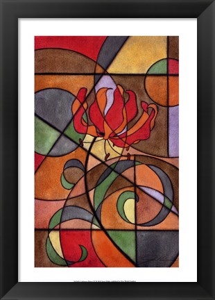 Framed Craftsman Flower IV Print