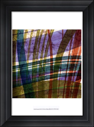 Framed Paintstroke Tile II Print