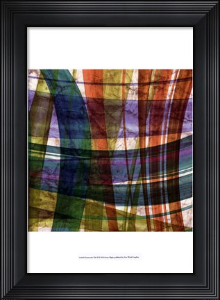 Framed Paintstroke Tile III Print
