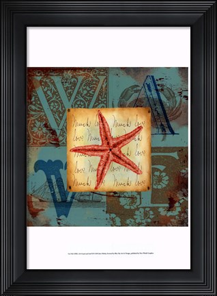 Framed Sand and Surf II Print