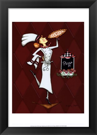 Framed Miss Pizza Print