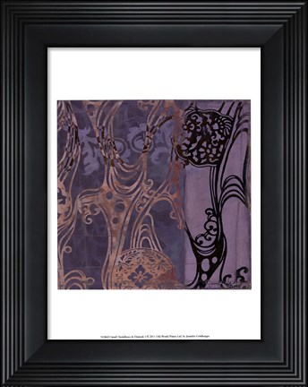 Framed Small Medallions &amp; Damask I Print