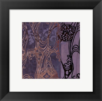 Framed Small Medallions &amp; Damask I Print