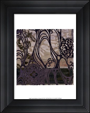 Framed Small Medallions &amp; Damask III Print