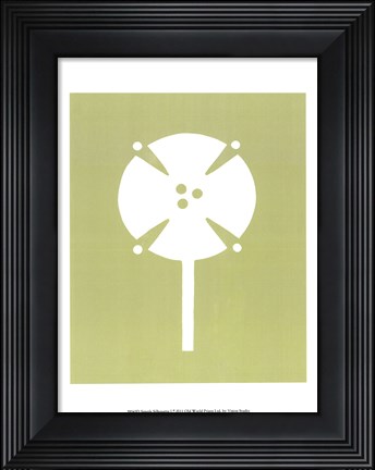 Framed Simple Silhouette I Print