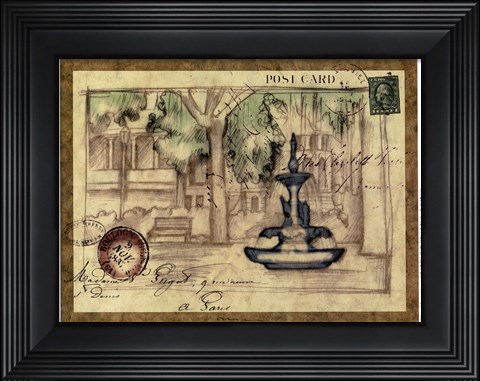 Framed Small postcard from the Villa I Print