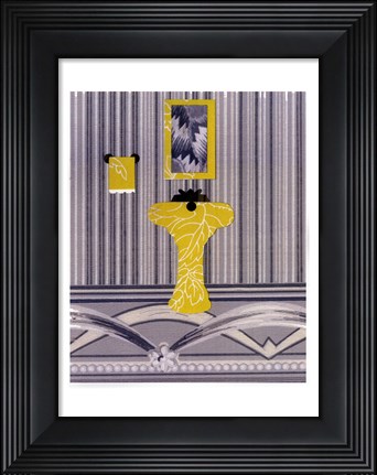 Framed Saffron Sink Print