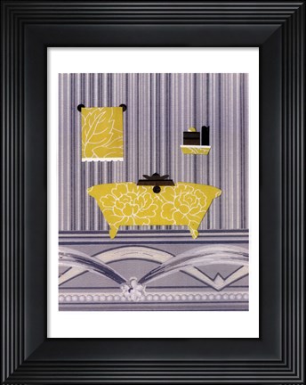 Framed Saffron Tub Print
