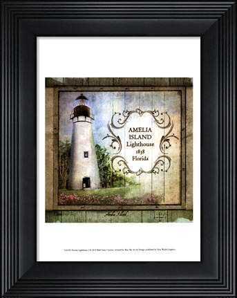 Framed Florida Lighthouse I Print