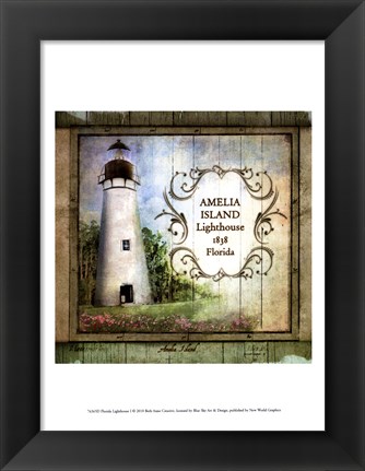 Framed Florida Lighthouse I Print