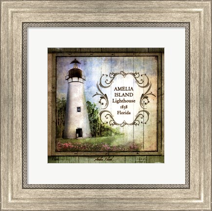 Framed Florida Lighthouse I Print