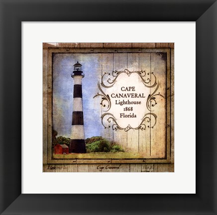 Framed Florida Lighthouse II Print