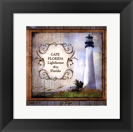 Framed Florida Lighthouse III Print