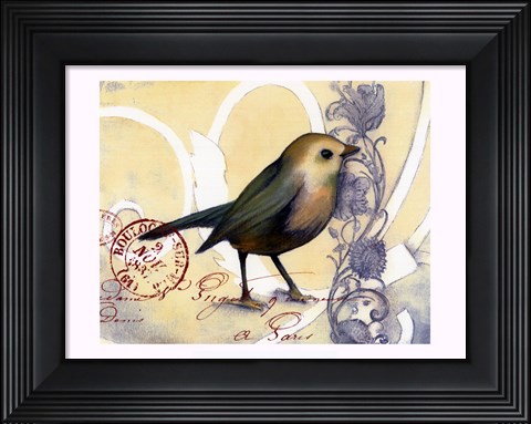 Framed Small Postcard Song II Print