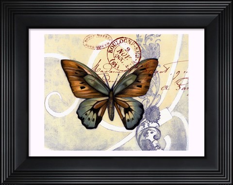 Framed Small Postcard Song III Print