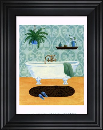Framed Bath Tranquility I Print