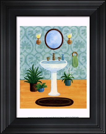 Framed Bath Tranquility II Print