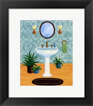 Framed Bath Tranquility II Print