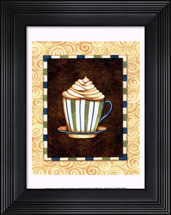 Framed Mocha Lattee I Print