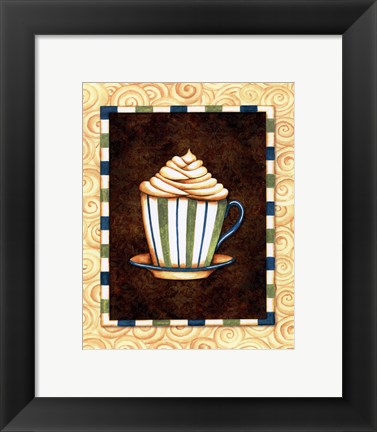 Framed Mocha Lattee I Print