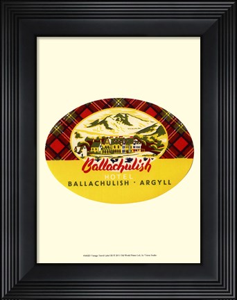 Framed Vintage Travel Label III Print