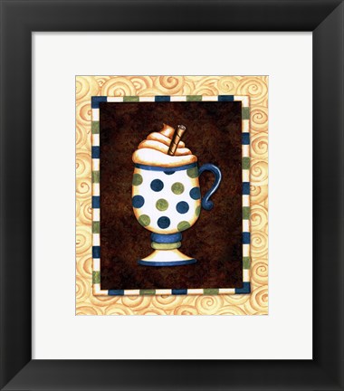 Framed Mocha Lattee II Print